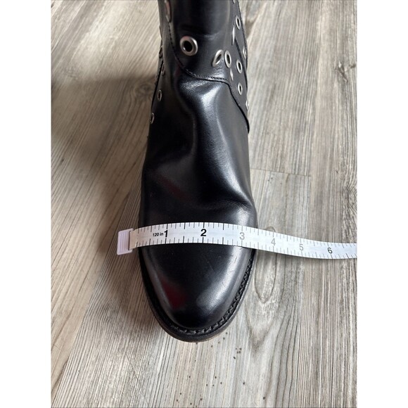 Frye Womens Diana Grommet Short Boot Black Leather Size 8.5 M - Picture 13 of 16